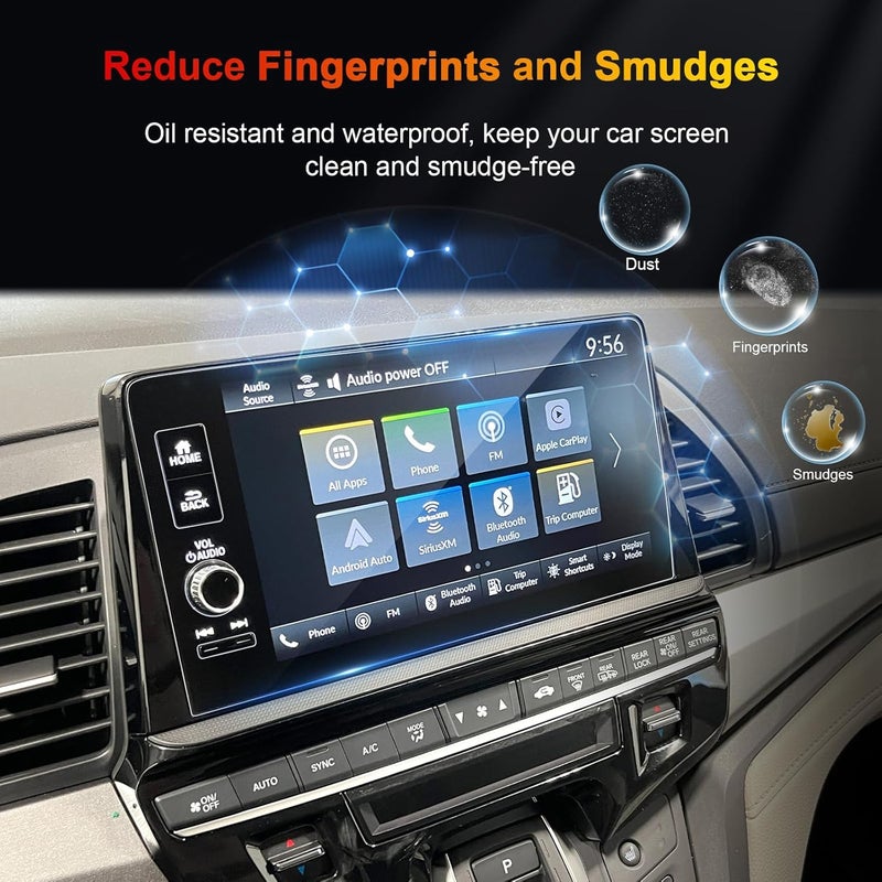 BSTW for 2025 Honda Odyssey Screen Protector for 2025 Odyssey EX-L/Sport-L/Touring/Elite 9-Inch Color Touchscreen Display for Honda Odyssey Accessories Tempered Glass Protective Film - Image 3